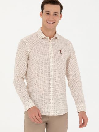 پیراهن مردانه طوسی یو اس پولو