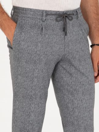 شلوار پارچه ای مردانه خاکستری تیره کاشارل