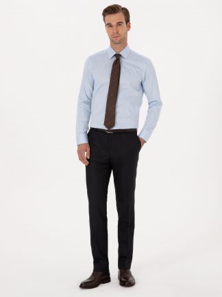 پیراهن رسمی مردانه آبی روشن کاشارل