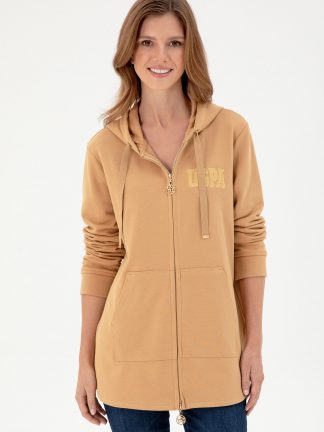 هودی زنانه شتری یو اس پولو