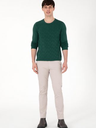 شلوار کتان مردانه طوسی یو اس پولو