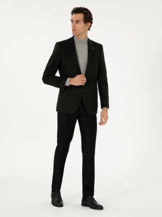 شلوار پارچه ای مردانه مشکی کاشارل