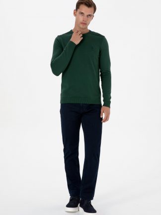 شلوار جین راسته مردانه سرمه ای یو اس پولو