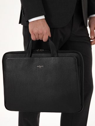 کیف مردانه مشکی کاشارل