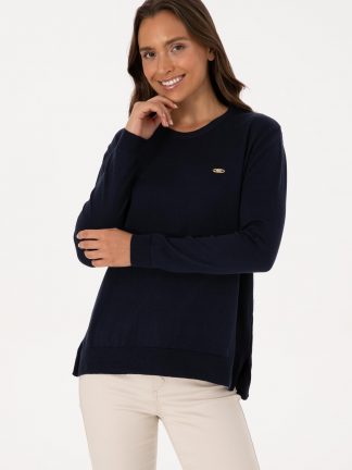 پلیور زنانه سرمه ای یو اس پولو