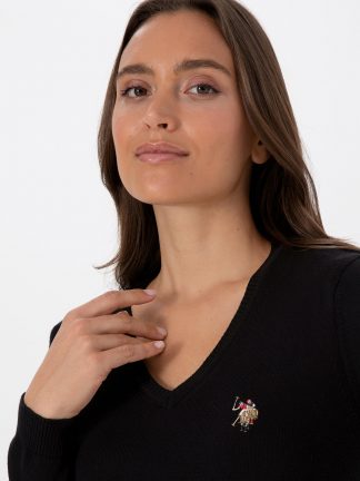 پلیور زنانه مشکی یو اس پولو