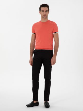 شلوار کتان مردانه مشکی کاشارل