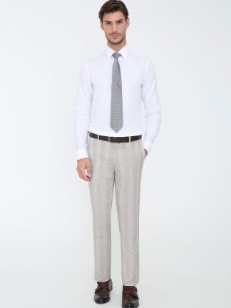 شلوار پارچه ای مردانه بژ کاشارل