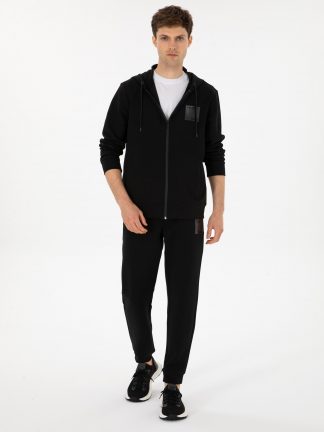 شلوار راحتی مردانه مشکی کاشارل