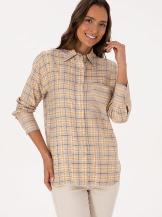 شومیز زنانه طوسی یو اس پولو