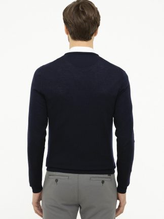 پلیور مردانه سرمه ای کاشارل