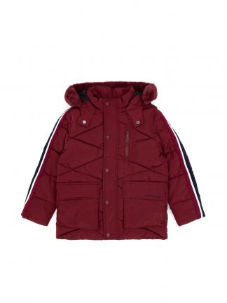 کاپشن پسرانه زرشکی یو اس پولو