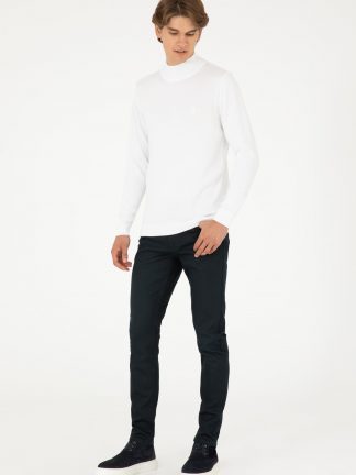 شلوار جین اسلیم فیت مردانه سبز یو اس پولو