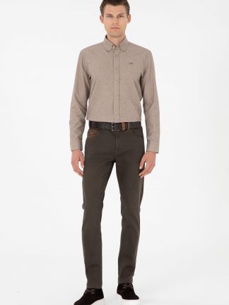 شلوار جین اسلیم فیت مردانه آبی تیره یو اس پولو