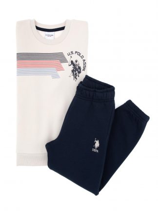 لباس راحتی پسرانه طوسی یو اس پولو