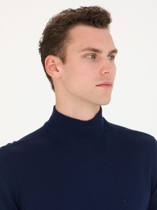 پلیور مردانه آبی لاجوردی روشن پیرکاردین