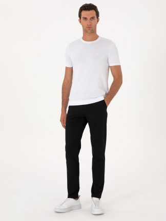 شلوار کتان مردانه مشکی کاشارل