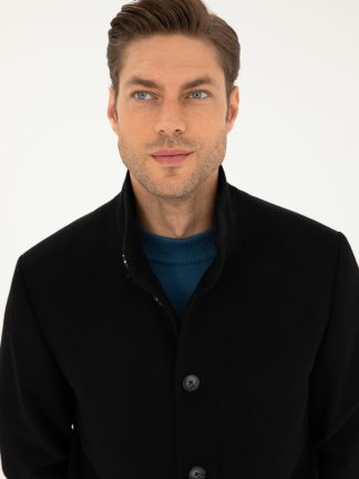 پالتو مردانه مشکی پیرکاردین