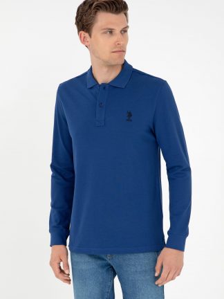 سویشرت مردانه نیلی یو اس پولو