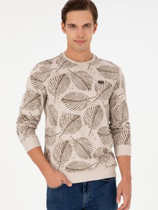 سویشرت مردانه شتری یو اس پولو