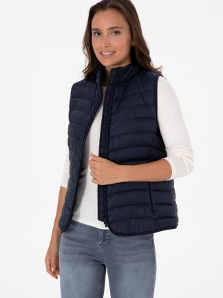 جلیقه زنانه سرمه ای یو اس پولو