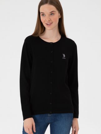 ژاکت زنانه مشکی یو اس پولو