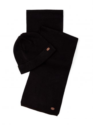 شال، کلاه و دستکش مردانه قهوه ای یو اس پولو