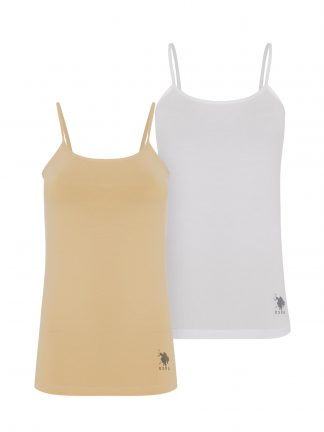 تاپ زنانه بژ یو اس پولو