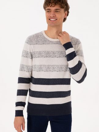 پلیور مردانه آبی لاجوردی روشن یو اس پولو