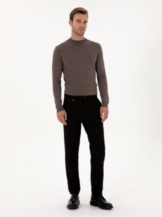 شلوار کتان مردانه مشکی کاشارل