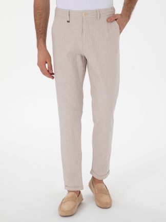 شلوار کتان مردانه بژ کاشارل