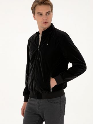 کت چرمی مردانه مشکی یو اس پولو