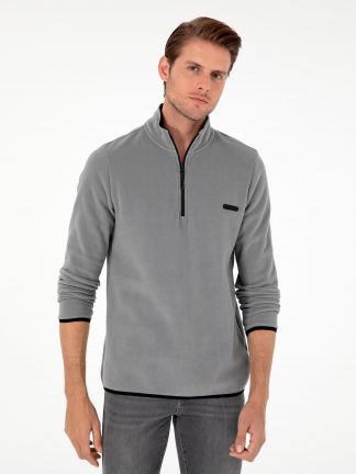 سویشرت مردانه خاکستری پیرکاردین