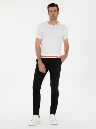 شلوار کتان مردانه مشکی کاشارل