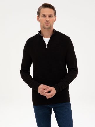 پلیور مردانه مشکی پیرکاردین