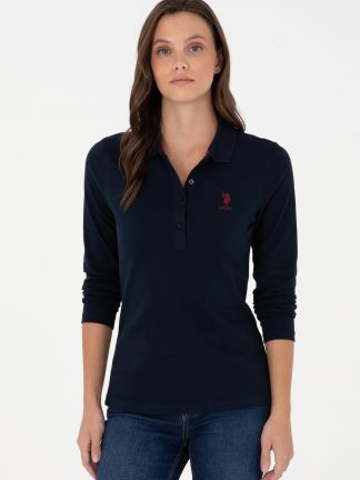 سویشرت زنانه سرمه ای یو اس پولو