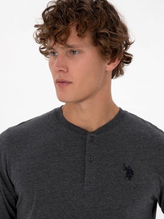 لباس راحتی مردانه خاکستری تیره یو اس پولو