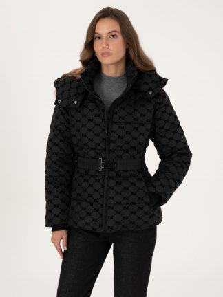 کاپشن زنانه مشکی پیرکاردین