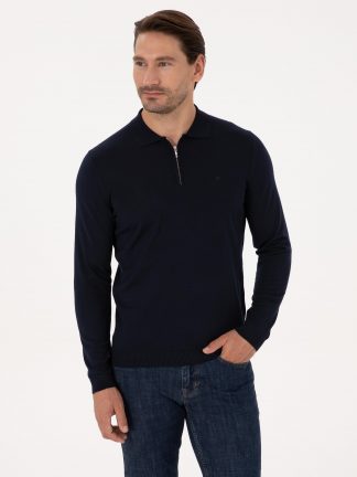 پلیور مردانه سرمه ای کاشارل