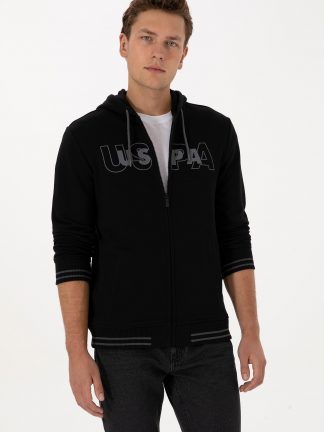 سویشرت مردانه مشکی یو اس پولو