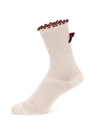 جوراب زنانه زرشکی پیرکاردین