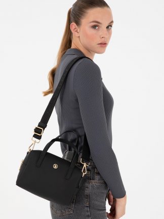 کیف دستی زنانه مشکی یو اس پولو