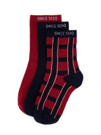 جوراب پسرانه زرشکی یو اس پولو