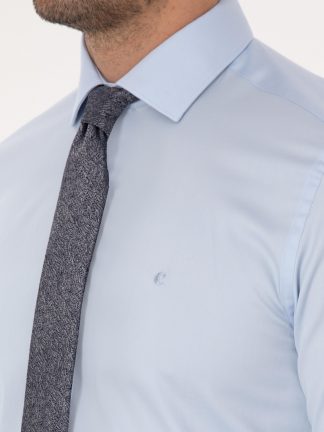 پیراهن رسمی مردانه آبی روشن کاشارل