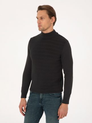 پلیور مردانه مشکی پیرکاردین