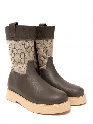 نیم بوت زنانه بژ یو اس پولو