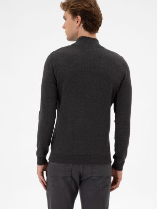 پلیور مردانه خاکستری تیره یو اس پولو