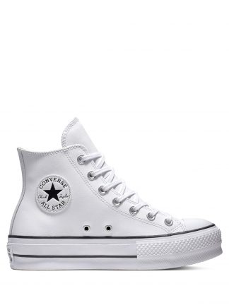 کفش کتانی ساق بلند زنانه سفید مدل CHUCK TAYLOR ALLSTAR LIFT کانورس تصویر ۱