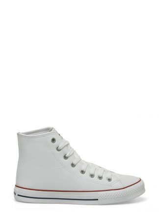 کفش کتانی ساق بلند مردانه سفید مدل FOWLER PU HI 3PR کینتیکس تصویر ۱