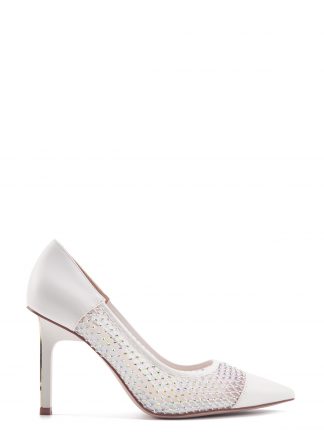 کفش مجلسی پاشنه دار زنانه سفید مدل ADELLO2 4FX ناین وست تصویر ۱